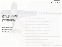 Tablet Screenshot of freemanairshows.com
